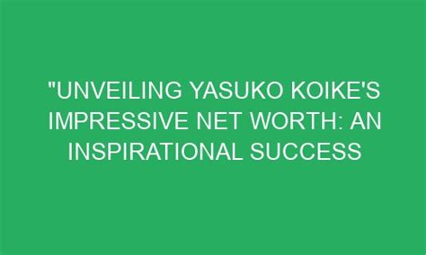 The Rise to Fame: Yasuko Haru's Success Story