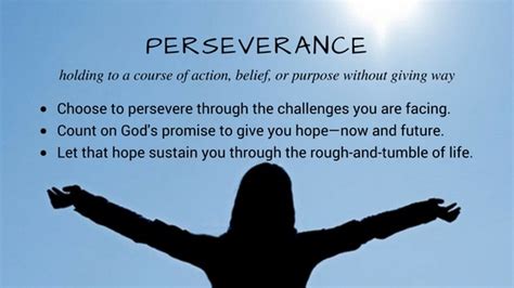 The Role of Perseverance: Sustaining Effort in the Face of Obstacles