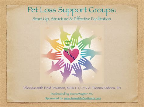 The Role of Pet Loss Support Groups in Healing Your Heart