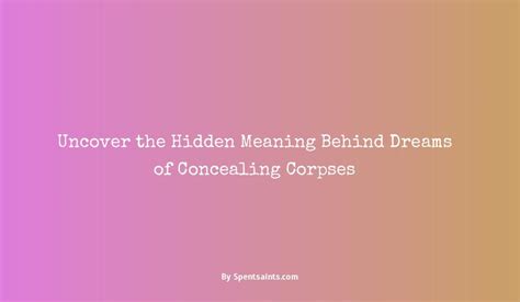 The Significance of Symbols in Concealing Dreams