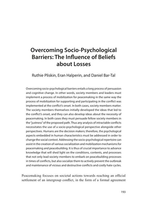 The Transformative Influence of Optimistic Beliefs: Overcoming Psychological Barriers