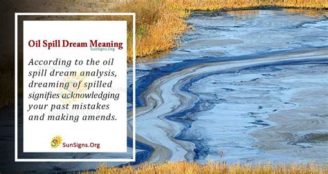 Tips for Decoding Symbolic Meanings in Dreams of Spilled Oil