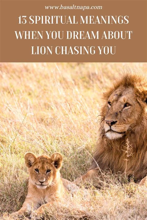 Translating Lion-Chase Dreams into Real-Life Lessons