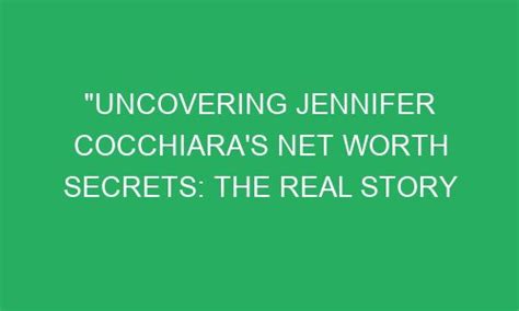 Uncovering Jenny Tuck's Net Worth