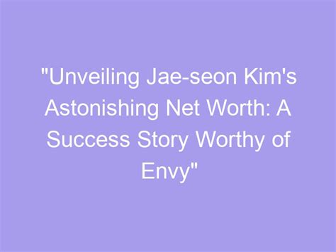 Unveiling Jae One's Net Worth