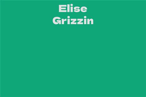 Upcoming Goals and Endeavors of Elise Grizzin