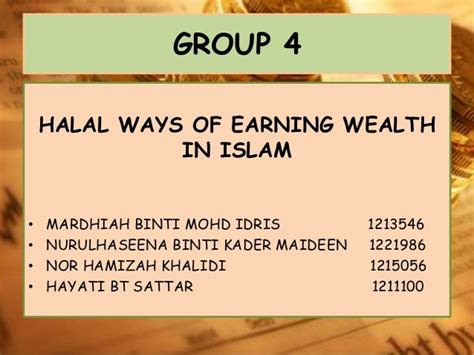 Wealth and Ways of Earning