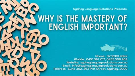 Why English Mastery is Vital?